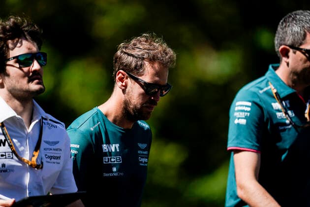 July 29, 2021, Mogyorod, Hungary: SEBASTIAN VETTEL of Germany and Aston Martin F1 Team is seen during preparations of the 2021 FIA Formula 1 Hungarian Grand Prix at the Hungaroring in Mogyorod near Budapest, Hungary. Mogyorod Hungary - ZUMAg147 20210729_zap_g147_020 Copyright: xJamesxGasperottix