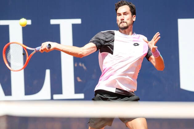 TENNIS - ATP, Tennis Herren Generali Open 2021 KITZBUEHEL,AUSTRIA,29.JUL.21 - TENNIS - ATP World Tour, Generali Open. Image shows Gianluca Mager (ITA).  GEPAxpictures xPatrickxSteiner