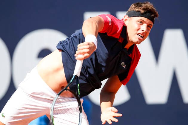 TENNIS - ATP, Tennis Herren Generali Open 2021 KITZBUEHEL,AUSTRIA,29.JUL.21 - TENNIS - ATP World Tour, Generali Open. Image shows Filip Krajinovic (SRB).  GEPAxpictures xPatrickxSteiner