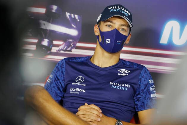F1 Grand Prix of Hungary 63 George Russell (GBR, Williams Racing), F1 Grand Prix of Hungary at Hungaroring on July 29, 2021 in Budapest, Hungary. (Photo by Florion Goga REUTERS FIA Pool via HOCH ZWEI) Budapest Hungary Poolfoto HOCH ZWEI Pool REUTERS ,EDITORIAL USE ONLY