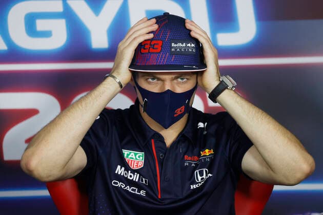 F1 Grand Prix of Hungary 33 Max Verstappen (NED, Red Bull Racing), F1 Grand Prix of Hungary at Hungaroring on July 29, 2021 in Budapest, Hungary. (Photo by Florion Goga REUTERS FIA Pool via HOCH ZWEI) Budapest Hungary Poolfoto HOCH ZWEI Pool REUTERS ,EDITORIAL USE ONLY
