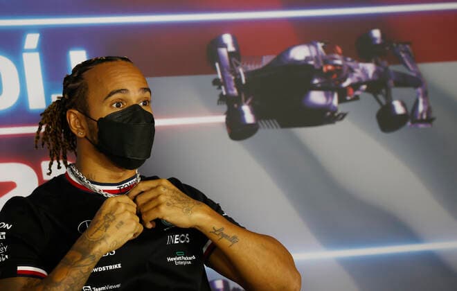 F1 Grand Prix of Hungary 44 Lewis Hamilton (GBR, Mercedes-AMG Petronas F1 Team), F1 Grand Prix of Hungary at Hungaroring on July 29, 2021 in Budapest, Hungary. (Photo by Florion Goga REUTERS FIA Pool via HOCH ZWEI) Budapest Hungary Poolfoto HOCH ZWEI Pool REUTERS ,EDITORIAL USE ONLY