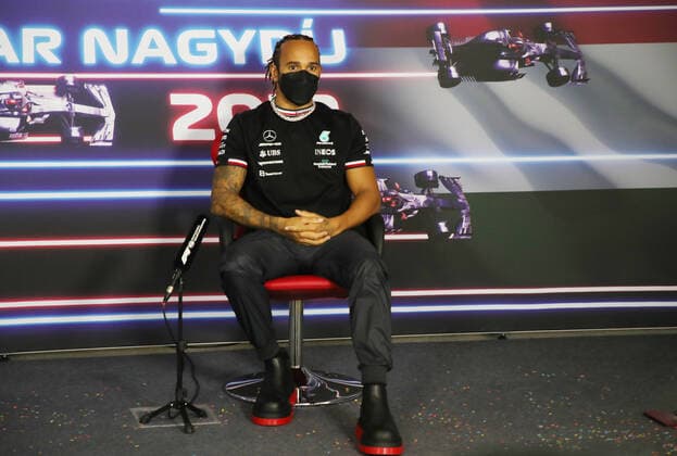 F1 Grand Prix of Hungary 44 Lewis Hamilton (GBR, Mercedes-AMG Petronas F1 Team), F1 Grand Prix of Hungary at Hungaroring on July 29, 2021 in Budapest, Hungary. (Photo by Florion Goga REUTERS FIA Pool via HOCH ZWEI) Budapest Hungary Poolfoto HOCH ZWEI Pool REUTERS ,EDITORIAL USE ONLY