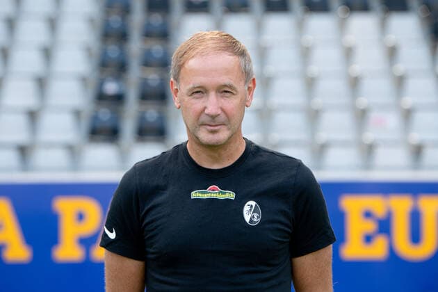 Patrick Baier (SC Freiburg, Co-Trainer), GER, SC Freiburg, 29.07.2021, Media Day Fussball Bundesliga, Spielzeit 2021 2022 DFL REGULATIONS PROHIBIT ANY USE OF PHOTOGRAPHS AS IMAGE SEQUENCES AND OR uerthQUASI-VIDEO GER, SC Freiburg, 29.07.2021, Media Day Fussball Bundesliga, Spielzeit 2021 2022 Freiburg Copyright: xEibnerxPressefotox EP_EER