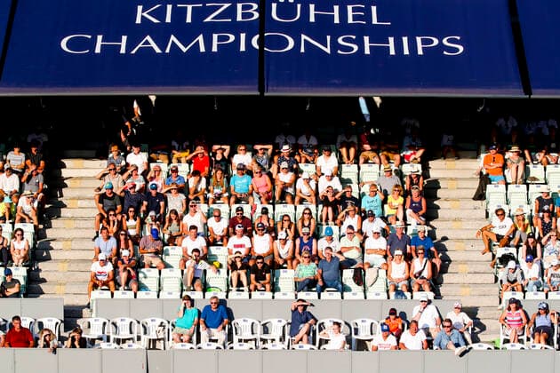 TENNIS - ATP, Tennis Herren Generali Open 2021 KITZBUEHEL,AUSTRIA,29.JUL.21 - TENNIS - ATP World Tour, Generali Open. Image shows spectators.  GEPAxpictures xPatrickxSteiner