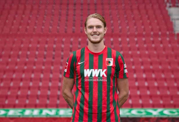 Hans Fredrik Jensen; FC Augsburg 1907; 1.BL, Porträttermin 2021 2022,