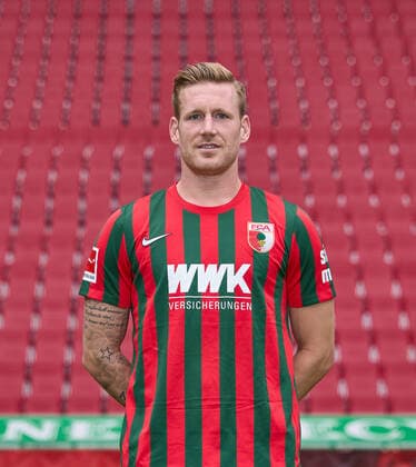 Andre Hahn; FC Augsburg 1907; 1.BL, Porträttermin 2021 2022,