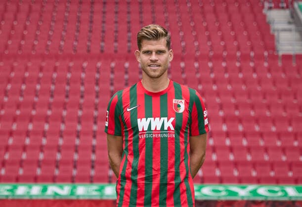 Florian Niederlechner; FC Augsburg 1907; 1.BL, Porträttermin 2021 2022,