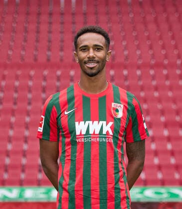 Noah Sarenren Bazee; FC Augsburg 1907; 1.BL, Porträttermin 2021 2022,