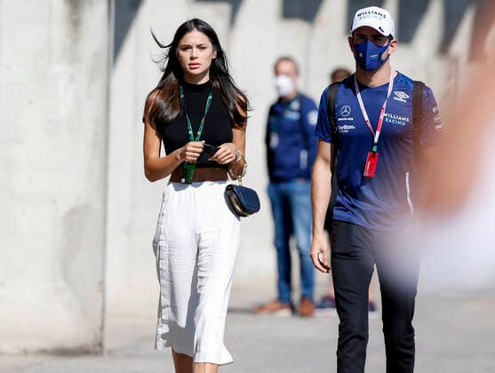 6 Nicholas Latifi (CAN, Williams Racing) and his girlfriend Sandra Dziwiszek, F1 Grand Prix of Hungary at Hungaroring on July 30, 2021 in Budapest, Hungary. (Photo by HOCH ZWEI) Budapest Hungary