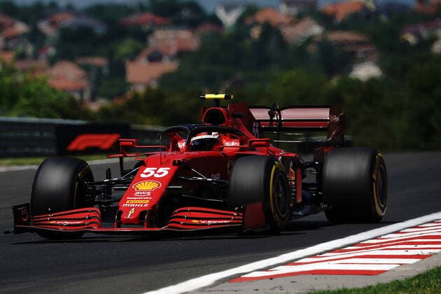 Formel 1 Grand Prix Großer Preis von Ungarn 2021 30.07.2021, Hungaroring, Budapest, Formel 1 Grand Prix Großer Preis von Ungarn 2021, im Bild Carlos Sainz Jr. (ESP 55), Scuderia Ferrari Mission Winnow