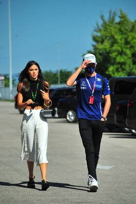 Formel 1 Grand Prix Großer Preis von Ungarn 2021 30.07.2021, Hungaroring, Budapest, Formel 1 Grand Prix Großer Preis von Ungarn 2021, im Bild Nicholas Latifi (CAN 6), Williams Racing mit Freundin Sandra Dziwiszek