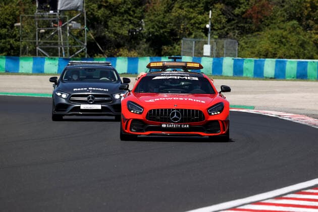F1 Safety Car, Mercedes-AMG GT R, F1 Grand Prix of Hungary at Hungaroring on July 30, 2021 in Budapest, Hungary. (Photo by HOCH ZWEI) Budapest Hungary