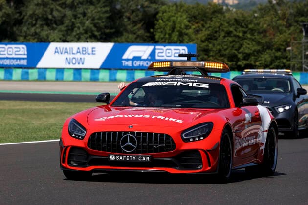 F1 Safety Car, Mercedes-AMG GT R, F1 Grand Prix of Hungary at Hungaroring on July 30, 2021 in Budapest, Hungary. (Photo by HOCH ZWEI) Budapest Hungary