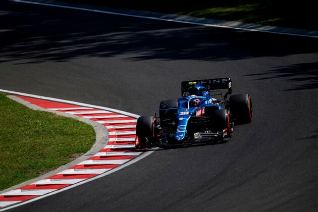 July 30, 2021, Mogyorod, Hungary: ESTEBAN OCON of France and Alpine F1 Team drives during practice of the 2021 FIA Formula 1 Hungarian Grand Prix at the Hungaroring in Mogyorod near Budapest, Hungary. Mogyorod Hungary - ZUMAg147 20210730_zap_g147_028 Copyright: xJamesxGasperottix