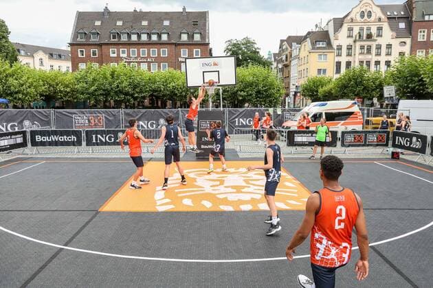 3×3 German Championship 2021, 30.07.2021 U18 Vorrundenspiele - 3×3 German Championship 2021 30.07.2021 in Düsseldorf. Copyright: xBEAUTIFULxSPORTS KennyxBeelex