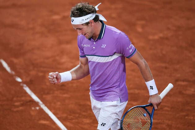 TENNIS - ATP, Tennis Herren Generali Open 2021 KITZBUEHEL,AUSTRIA,30.JUL.21 - TENNIS - ATP World Tour, Generali Open. Image shows the rejoicing of Casper Ruud (NOR).  GEPAxpictures xPatrickxSteiner