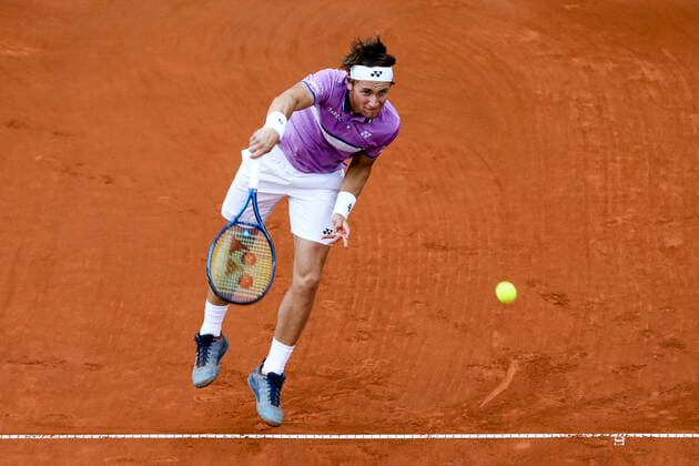TENNIS - ATP, Tennis Herren Generali Open 2021 KITZBUEHEL,AUSTRIA,30.JUL.21 - TENNIS - ATP World Tour, Generali Open. Image shows Casper Ruud (NOR).  GEPAxpictures xPatrickxSteiner