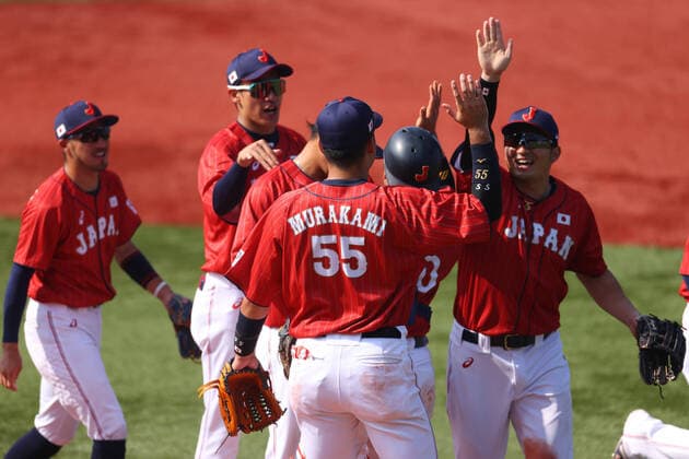 Japan team group, Mannschaftsbild, Totale (JPN), JULY 31, 2021 - Baseball : Opening Round Group A game between Japan - Mexico during the Tokyo 2020 Olympic Games, Olympische Spiele, Olympia, OS at the Yokohama Baseball Stadium in Kanagawa, Japan. Noxthirdxpartyxsales  (166029061)