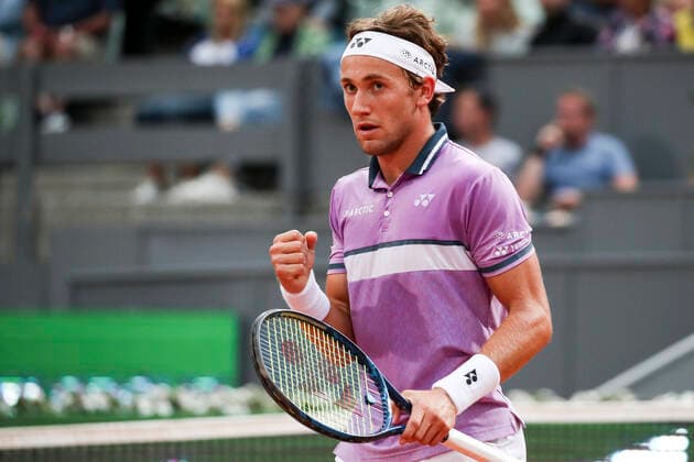 TENNIS - ATP, Tennis Herren Generali Open 2021 KITZBUEHEL,AUSTRIA,31.JUL.21 - TENNIS - ATP World Tour, Generali Open. Image shows the rejoicing of Casper Ruud (NOR).  GEPAxpictures xPatrickxSteiner