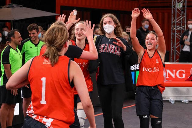 3×3 German Championship 2021, 31.07.2021 Die Gruenberg Eaglettes sind Deutsche Meisterinnen geworden im 3x3 Basketball - 3×3 German Championship 2021 31.07.2021 in Düsseldorf. Copyright: xBEAUTIFULxSPORTS KennyxBeelex