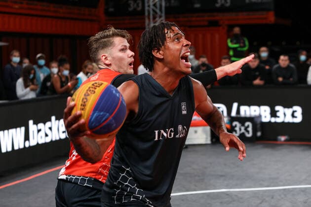 3×3 German Championship 2021, 31.07.2021 Aachen Der Stamm ist Deutscher Meister im 3x3 geworden mit Yassin Mahfouz (Aachen Der Stamm), Kostja Mushidi (Aachen Der Stamm), Demetrius Ward (Aachen Der Stamm), Kevin Jan Yebo (Aachen Der Stamm) - 3×3 German Championship 2021 31.07.2021 in Düsseldorf. Copyright: xBEAUTIFULxSPORTS KennyxBeelex