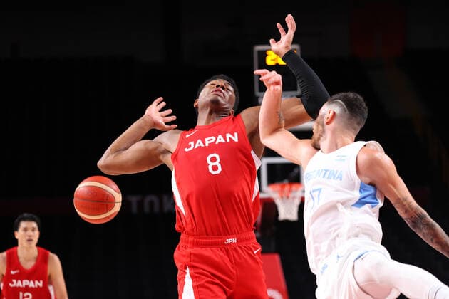 Rui Hachimura (JPN), AUGUST 1, 2021 - Basketball : Men s Preliminary Round Group C match between Argentina - Japan during the Tokyo 2020 Olympic Games, Olympische Spiele, Olympia, OS at the Saitama Super Arena in Saitama, Japan. Noxthirdxpartyxsales  (166089583)