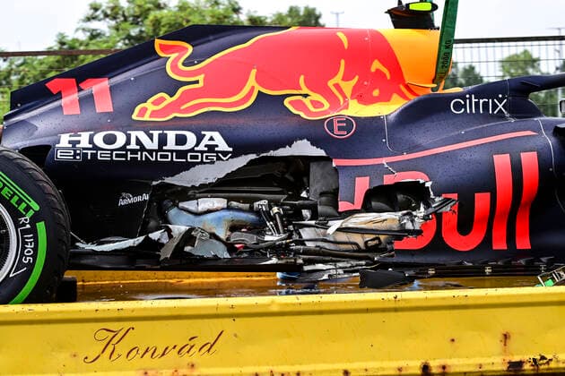 Car of 11 Sergio Perez (MEX, Red Bull Racing), F1 Grand Prix of Hungary at Hungaroring on August 1, 2021 in Budapest, Hungary. (Photo by HOCH ZWEI) Budapest Hungary