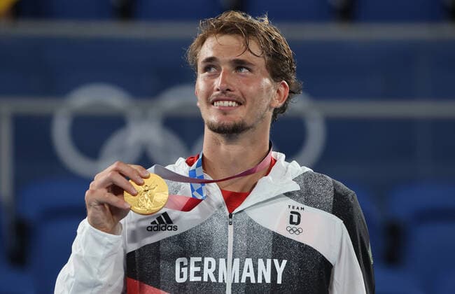 Tokyo 2020 Olympics, Olympic Tennis Event Mens Single Gold Medal Match Alexander Zverev (GER) (Photo: Sportfoto Zimmer) Tokyo 2020 Olympics
