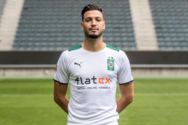 Ramy Bensebaini, VfL Borussia Mönchengladbach; 1.BL, Porträttermin 2021 2022