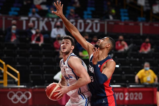 Photo Alfredo Falcone - LaPresse 03 08 2021 Tokyo (Japan) The Games of the XXXII Tokyo 2020 Olympics Basketball men quarterfinal Italy vs France In the pic:Danilo Gallinari  Copyright: xAlfredoxFalcone LaPressex