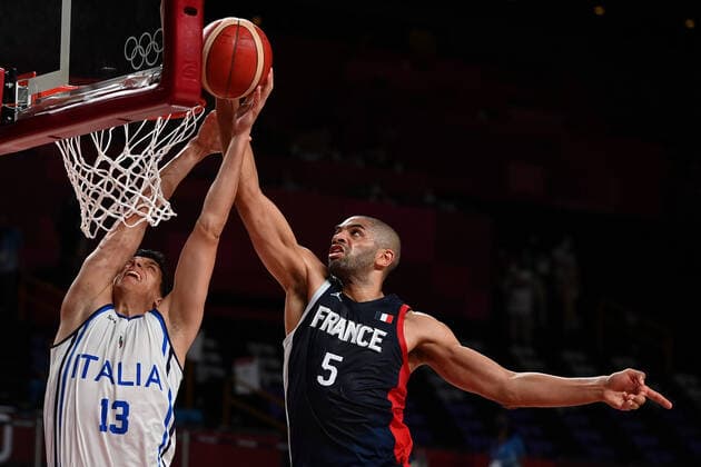 Photo Alfredo Falcone - LaPresse 03 08 2021 Tokyo (Japan) The Games of the XXXII Tokyo 2020 Olympics Basketball men quarterfinal Italy vs France In the pic:Simone Fontecchio  Copyright: xAlfredoxFalcone LaPressex