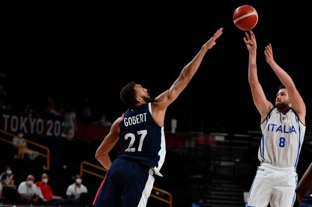Photo Alfredo Falcone - LaPresse 03 08 2021 Tokyo (Japan) The Games of the XXXII Tokyo 2020 Olympics Basketball men quarterfinal Italy vs France In the pic:Danilo Gallinari  Copyright: xAlfredoxFalcone LaPressex