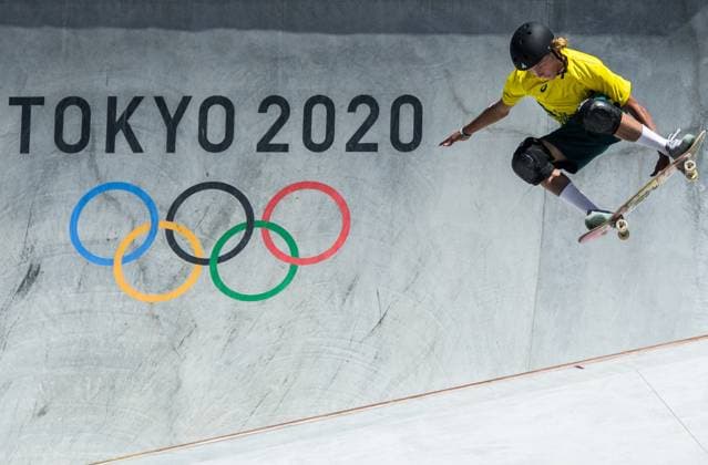 Bilder des Jahres 2021, Sport 08. August Sport Themen der Woche KW31 Tokio 2020 im Jahr 2021, Rückblick: Olympische Highlights Tokio 2020 im Jahr 2021, Skateboard Herren, Park, Olympiasieger Keegan Palmer 210805 Keegan Palmer of Australia at a warm-up run before competing in Men s Skateboarding Park during day 13 of the Tokyo 2020 Olympic Games, Olympische Spiele, Olympia, OS on August 5, 2021 in Tokyo. Photo: Joel Marklund BILDBYRAN kod JM JM0188 bbeng skateboard skateboarding olympic games olympics os ol olympiska spel olympiske leker tokyo2020 tokyo 2020 tokyo-os tokyo-ol *** 210805 Keegan Palmer of Australia at a warm up run before competing in Men s Skateboarding Park during day 13 of the Tokyo 2020 Olympic Games on August 5, 2021 in Tokyo Photo Joel Marklund PICTURE CODE JM JM0188 bbeng skateboard skateboarding olympic games olympics os ol olympiska spel olympic games tokyo2020 tokyo 2020 tokyo os tokyo ol,  Copyright: JOELxMARKLUND BB210805JM051