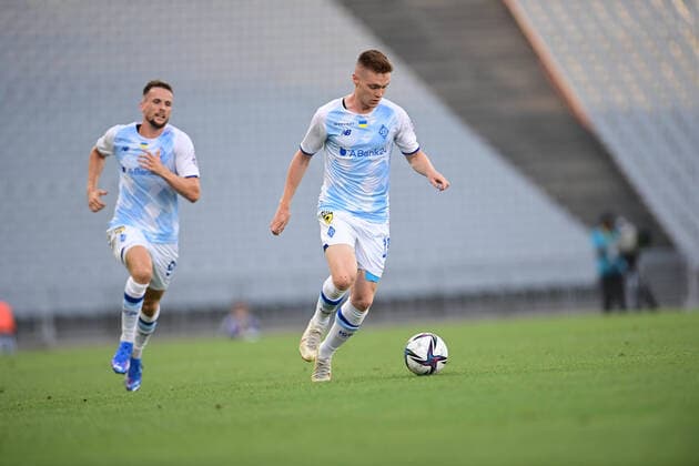 Viktor Tsygankov of Dynamo Kiev during the Friendly football match between Fenerbahce and Dynamo Kiev at Ataturk Olympic Stadium in Istanbul , Turkey on August 04 , 2021. 