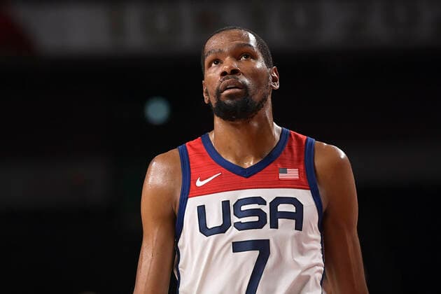 Durant Kevin (USA) BASKETBALL : Finale France vs Etats Unis - Jeux Olympiques - Tokyo 2020 - 07 08 2021 JBAutissier Panoramic 