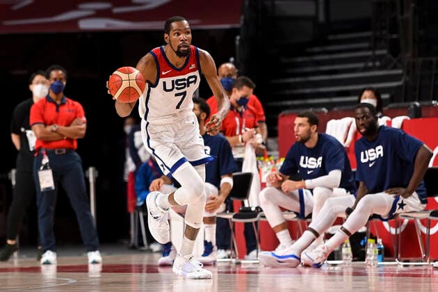 Durant Kevin (USA) BASKETBALL : Finale France vs Etats Unis - Jeux Olympiques - Tokyo 2020 - 07 08 2021 JBAutissier Panoramic 