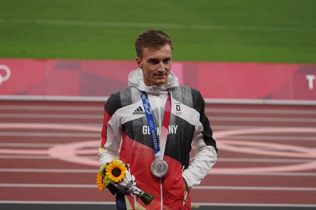 Tokyo 2021, Olympische Sommerspiele, Olympics, Oylmpic Summer Games, 23.07-08.08.2021, Olympiastadion Tokyo, 50 KM Gehen Jonathan Hilbert mit Silbermedailien ,