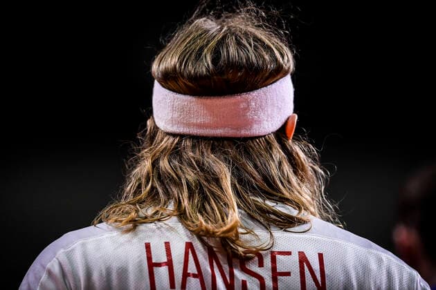 coiffure de Mikkel Hansen (Den) HANDBALL : Finale France vs Danemark - Jeux Olympiques - Tokyo 2020 - 07 08 2021 JBAutissier Panoramic 