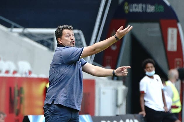 Oscar Garcia (Entraineur du Stade de Reims) FOOTBALL : OGC Nice vs Reims - Ligue 1 Uber Eats - Nice - 08 08 2021 NorbertScanella PanoramiC 