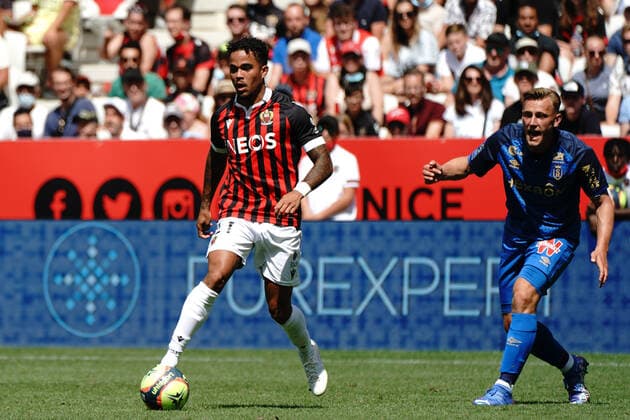 Justin Kluivert (OGC Nice) FOOTBALL : OGC Nice vs Reims - Ligue 1 Uber Eats - Nice - 08 08 2021 NorbertScanella PanoramiC 