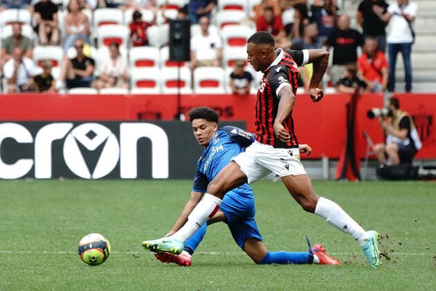Dan Ndoye (OGC Nice) FOOTBALL : OGC Nice vs Reims - Ligue 1 Uber Eats - Nice - 08 08 2021 NorbertScanella PanoramiC 