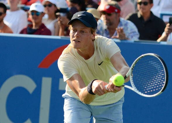 August 8, 2021, Washington, D.C, U.S: JANNIK SINNER of Italy in the final of the Citi Open tennis tournament in Washington D.C. Washington U.S. - ZUMAl132 20210808_zap_l132_010 Copyright: xChristopherxLevyx
