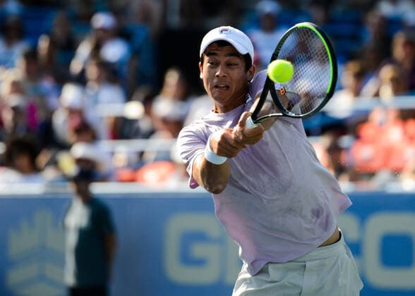 August 8, 2021, Washington, D.C, U.S: MACKENZIE MCDONALD of the United States in the final of the Citi Open tennis tournament in Washington D.C. Washington U.S. - ZUMAl132 20210808_zap_l132_022 Copyright: xChristopherxLevyx