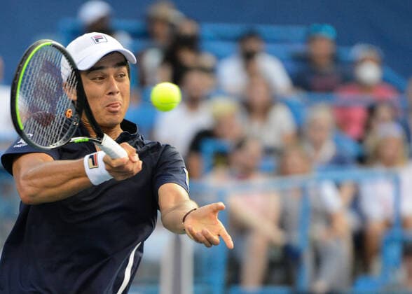 August 8, 2021, Washington, D.C, U.S: MACKENZIE MCDONALD of the United States in the final of the Citi Open tennis tournament in Washington D.C. Washington U.S. - ZUMAl132 20210808_zap_l132_026 Copyright: xChristopherxLevyx
