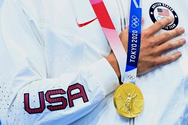 DRESSEL Caeleb Team USA Olympiasieger Erfolgreichster Teilnehmer der Olympischen Sommerspiele TOKYO 2020 TOKYO Olympic Games, Olympische Spiele, Olympia, OS 2020 Sommerspiele in Tokyo Schwimmen am 31. 07.2021 in Tokyo *** DRESSEL Caeleb Team USA Olympic champion Most successful participant in TOKYO 2020 TOKYO Olympic games 2020 Summer Games in Tokyo Swimming on 31 07 2021 in Tokyo