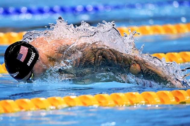 DRESSEL Caeleb Team USA Olympiasieger Erfolgreichster Teilnehmer der Olympischen Sommerspiele TOKYO 2020 TOKYO Olympic Games, Olympische Spiele, Olympia, OS 2020 Sommerspiele in Tokyo Schwimmen am 31. 07.2021 in Tokyo *** DRESSEL Caeleb Team USA Olympic champion Most successful participant in TOKYO 2020 TOKYO Olympic games 2020 Summer Games in Tokyo Swimming on 31 07 2021 in Tokyo