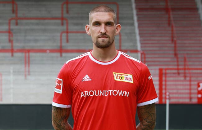 Robert Andrich Fußball Fussball Bundesliga Herren DFL Porträttermin Saison 2021 2022 08.2021 1.FC Union Berlin FCU Kader, Vorstellung, Präsentation, Pressetermin, Portrait Porträt