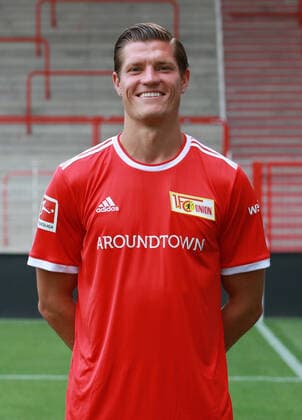 Kevin Behrens Fußball Fussball Bundesliga Herren DFL Porträttermin Saison 2021 2022 08.2021 1.FC Union Berlin FCU Kader, Vorstellung, Präsentation, Pressetermin, Portrait Porträt *** Kevin Behrens Sport Football Soccer Bundesliga Men DFL Porträttermin Season 2021 2022 08 2021 1 FC Union Berlin FCU Squad, Presentation, Presentation, Press Event, Portrait Portrait