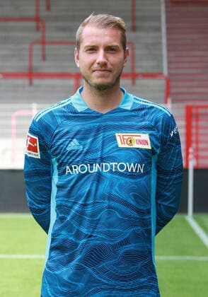 Torwart Jakob Busk Fußball Fussball Bundesliga Herren DFL Porträttermin Saison 2021 2022 08.2021 1.FC Union Berlin FCU Kader, Vorstellung, Präsentation, Pressetermin, Portrait Porträt *** Goalkeeper Jakob Busk Sports Football Soccer Bundesliga Men DFL Porträttermin Season 2021 2022 08 2021 1 FC Union Berlin FCU Squad, Presentation, Presentation, Press Event, Portrait Portrait